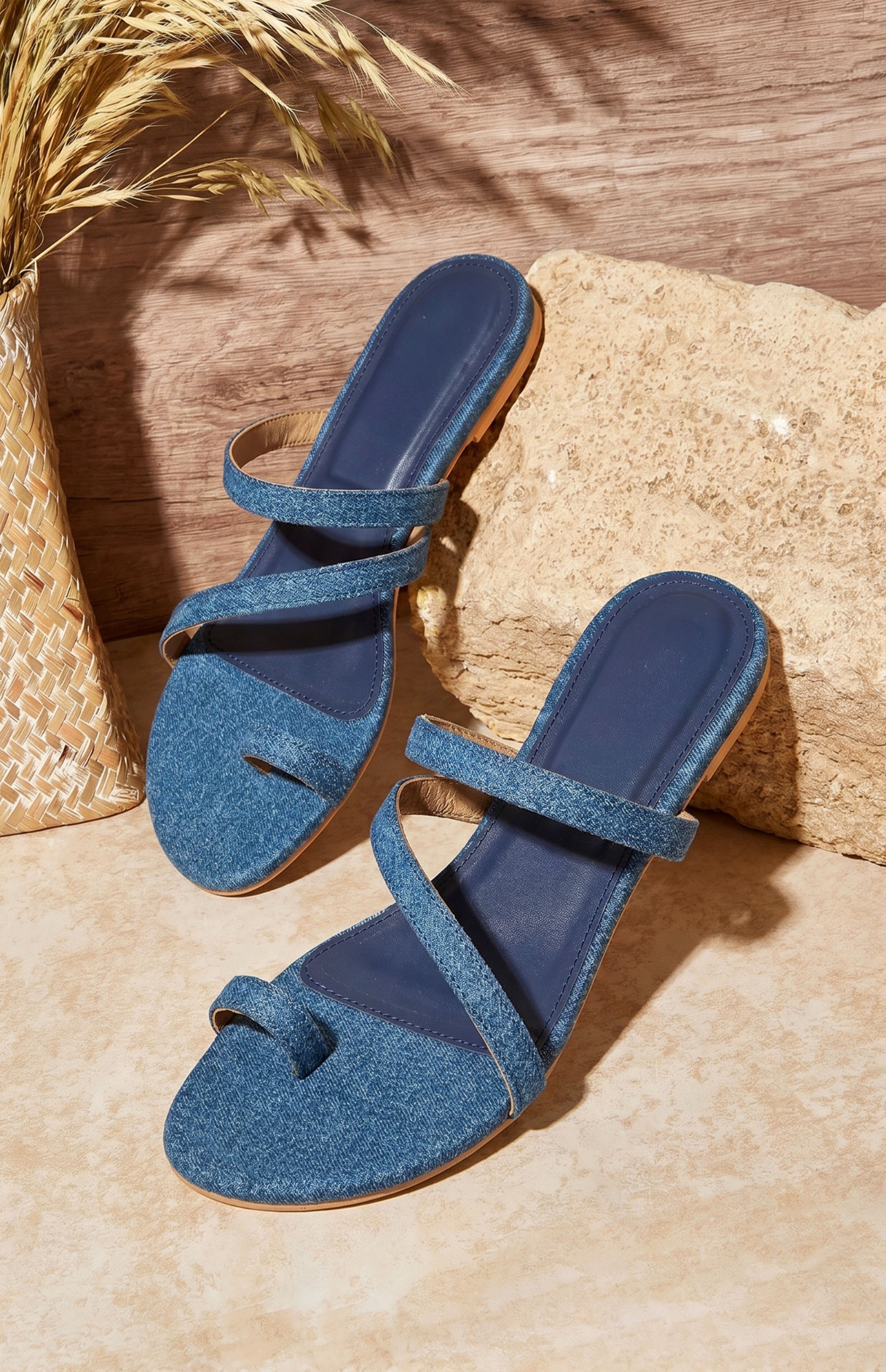 Denim Dream Strap Flats