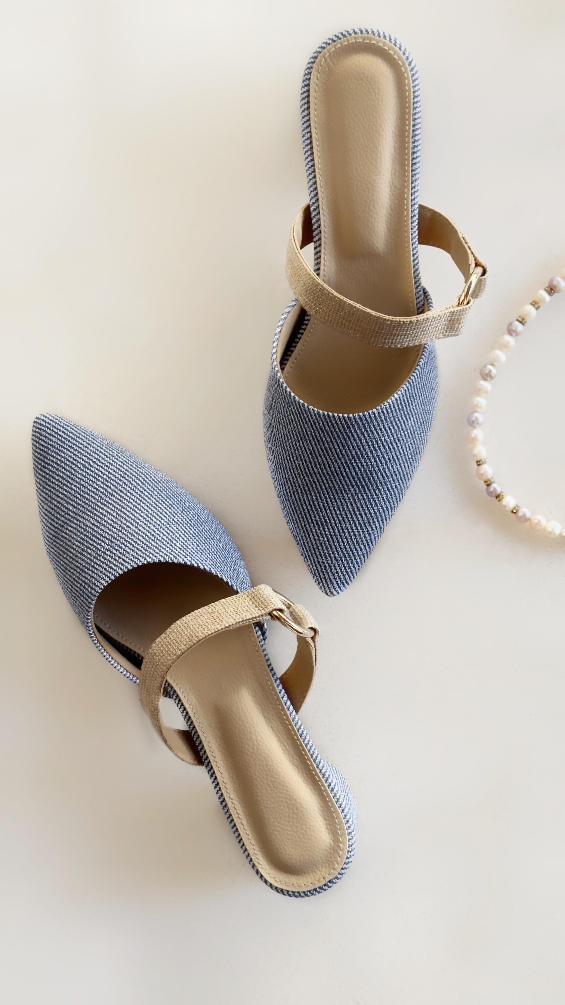 Denim Dream Mules