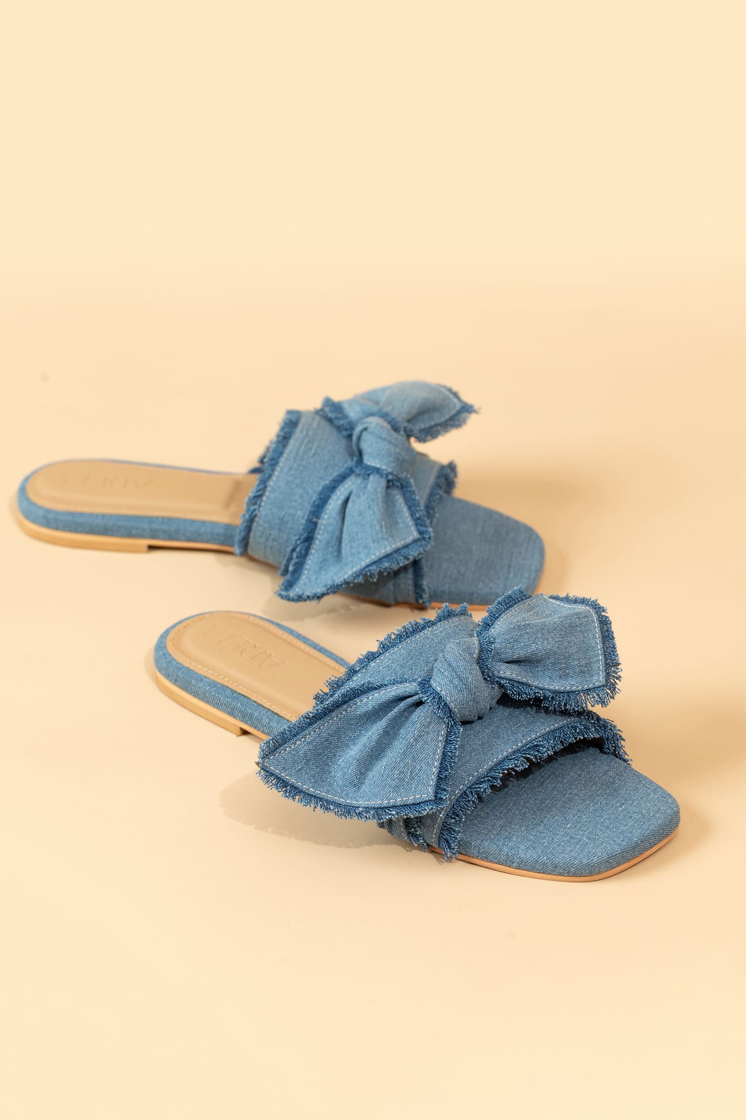 Denim Dream Bow Flats