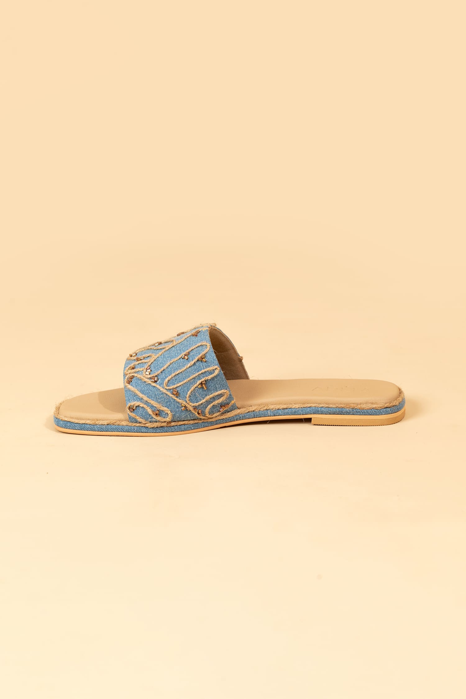 Denim Dream Jute Sliders